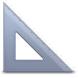 Triangular Ruler Emoji (Apple/iOS Version)