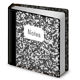 Notebook Emoji (Apple/iOS Version)