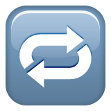 Clockwise Rightwards And Leftwards Open Circle Arrows Emoji (Apple/iOS Version)