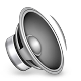 Speaker With One Sound Wave Emoji (Apple/iOS Version)