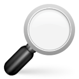 Right-pointing Magnifying Glass Emoji (Apple/iOS Version)
