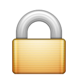 Lock Emoji (Apple/iOS Version)