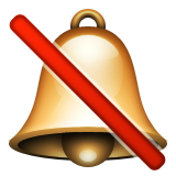 Bell With Cancellation Stroke Emoji (Apple/iOS Version)