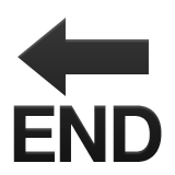 End With Leftwards Arrow Above Emoji (Apple/iOS Version)