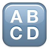 Input Symbol For Latin Capital Letters Emoji (Apple/iOS Version)