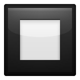 Black Square Button Emoji (Apple/iOS Version)