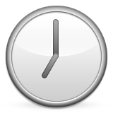 Clock Face Seven Oclock Emoji (Apple/iOS Version)