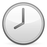 Clock Face Eight Oclock Emoji (Apple/iOS Version)