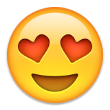 Smiling Face With Heart-shaped Eyes Emoji (Apple/iOS Version)