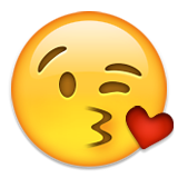 Face Throwing A Kiss Emoji (Apple/iOS Version)
