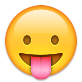 Face With Stuck-out Tongue Emoji (Apple/iOS Version)