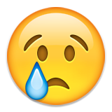 Crying Face Emoji (Apple/iOS Version)