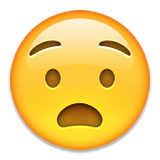 Anguished Face Emoji (Apple/iOS Version)