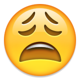 Weary Face Emoji (Apple/iOS Version)