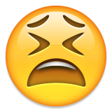 Tired Face Emoji (Apple/iOS Version)