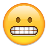 Grimacing Face Emoji (Apple/iOS Version)