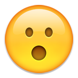 Face With Open Mouth Emoji (Apple/iOS Version)
