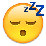 Sleeping Face Emoji (Apple/iOS Version)