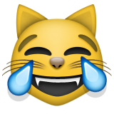 Cat Face With Tears Of Joy Emoji (Apple/iOS Version)