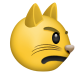 Pouting Cat Face Emoji (Apple/iOS Version)