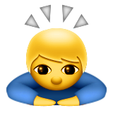 Person Bowing Deeply Emoji (Apple/iOS Version)