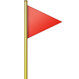 Triangular Flag On Post Emoji (Apple/iOS Version)