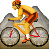 Mountain Bicyclist Emoji (Apple/iOS Version)
