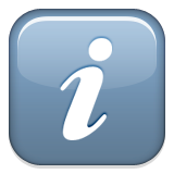 Information Source Emoji (Apple/iOS Version)
