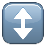 Up Down Arrow Emoji (Apple/iOS Version)