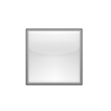 White Small Square Emoji (Apple/iOS Version)