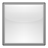 White Medium Square Emoji (Apple/iOS Version)