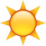 Black Sun With Rays Emoji (Apple/iOS Version)