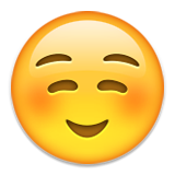 White Smiling Face Emoji (Apple/iOS Version)