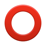Heavy Large Circle Emoji (Apple/iOS Version)