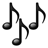 Multiple Musical Notes Emoji (Apple/iOS Version)