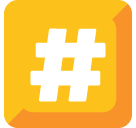 Keycap Number Sign Emoji (Google Hangouts / Android Version)