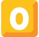 Keycap Digit Zero Emoji (Google Hangouts / Android Version)