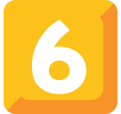 Keycap Digit Six Emoji (Google Hangouts / Android Version)