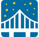 Bridge At Night Emoji Icon