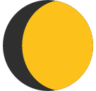 Waxing Gibbous Moon Symbol Emoji Icon