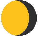 Waning Gibbous Moon Symbol Emoji Icon
