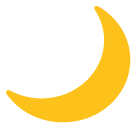 Crescent Moon Emoji Icon