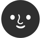 New Moon With Face Emoji - Hangouts / Android Version