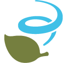 Leaf Fluttering In Wind Emoji - Hangouts / Android Version