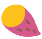 Roasted Sweet Potato Emoji (Google Hangouts / Android Version)
