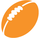 Rugby Football Emoji Icon