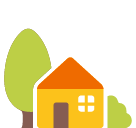 House With Garden Emoji Icon