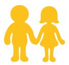 Man And Woman Holding Hands Emoji - Hangouts / Android Version