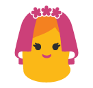 Bride With Veil Emoji - Hangouts / Android Version