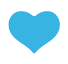 Blue Heart Emoji - Hangouts / Android Version